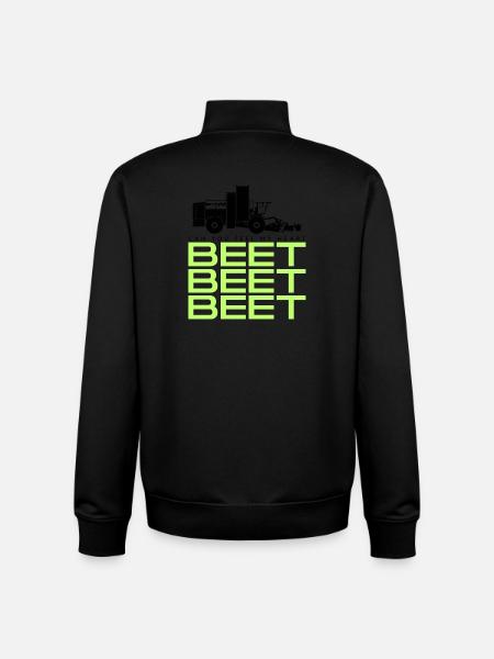 Beet Harvester Tshirt - Unisex Organic Zip Sweatshirt by Stanley/Stella - black