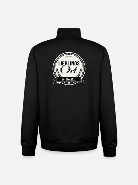 Lieblingsort Grömitz - Unisex Organic Zip Sweatshirt von Stanley/Stella - Schwarz