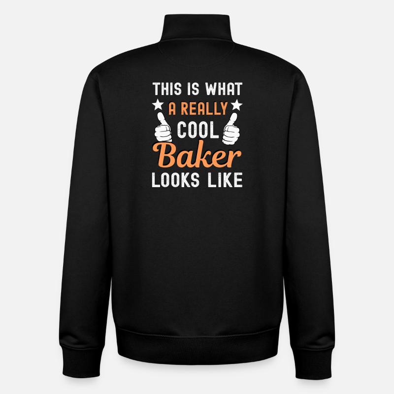 Bäcker Bäckerin - Unisex Organic Zip Sweatshirt von Stanley/Stella - Schwarz