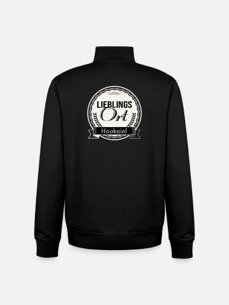 Lieblingsort Hooksiel - Unisex Organic Zip Sweatshirt von Stanley/Stella - Schwarz