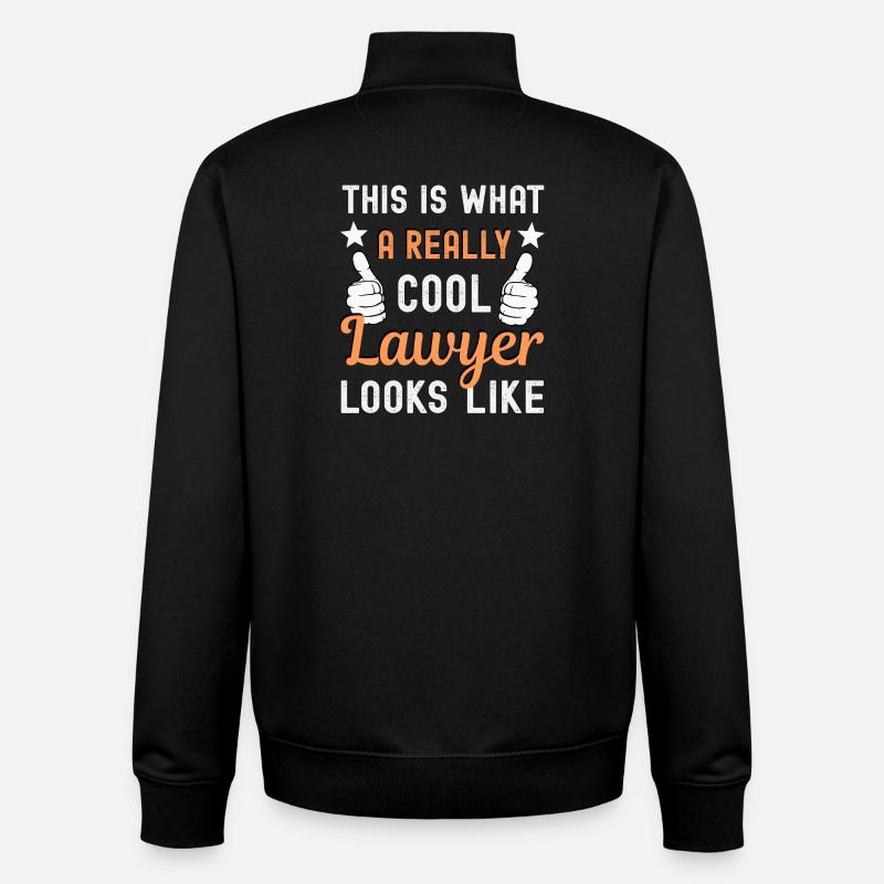 Avocat Avocat - Sweat zippé unisexe en coton bio Stanley/Stella - noir