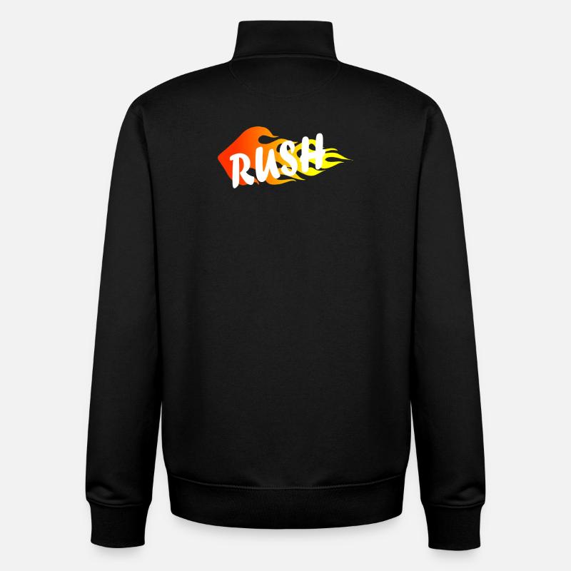 Se précipiter - Sweat zippé unisexe en coton bio Stanley/Stella - noir