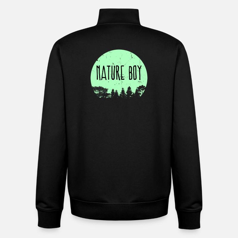Campingplatz Natur Statement Wanderer Camping - Unisex Organic Zip Sweatshirt von Stanley/Stella - Schwarz