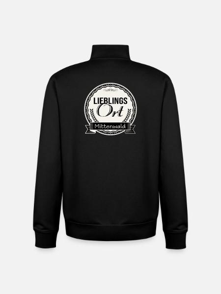 Lieblingsort Mittenwald - Unisex Organic Zip Sweatshirt von Stanley/Stella - Schwarz