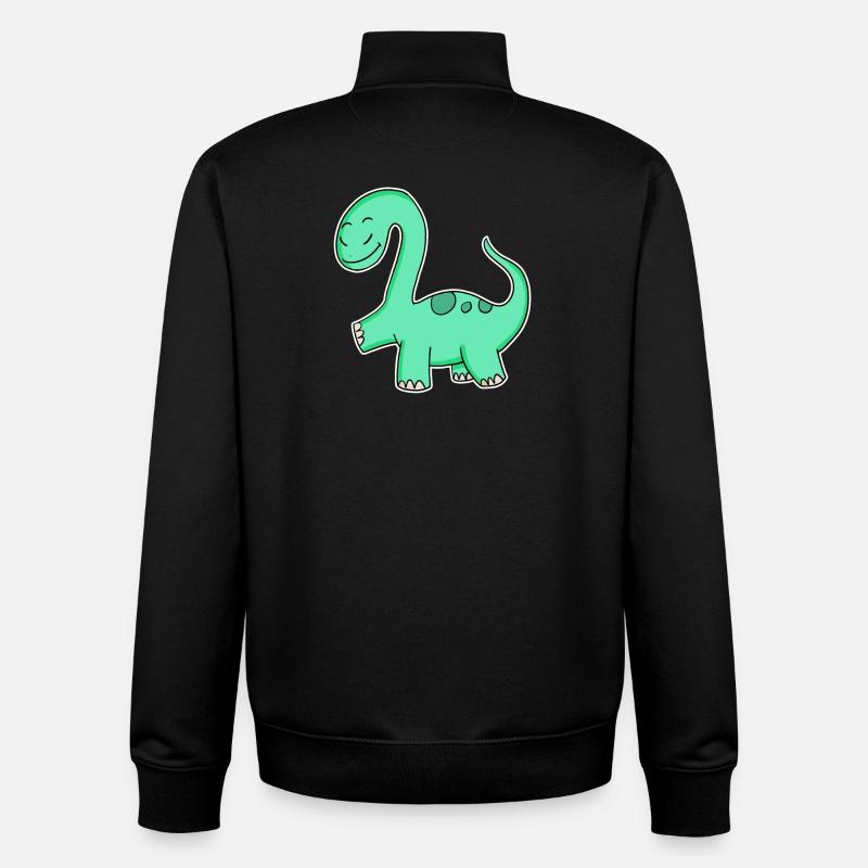 Dino - Unisex Organic Zip Sweatshirt von Stanley/Stella - Schwarz