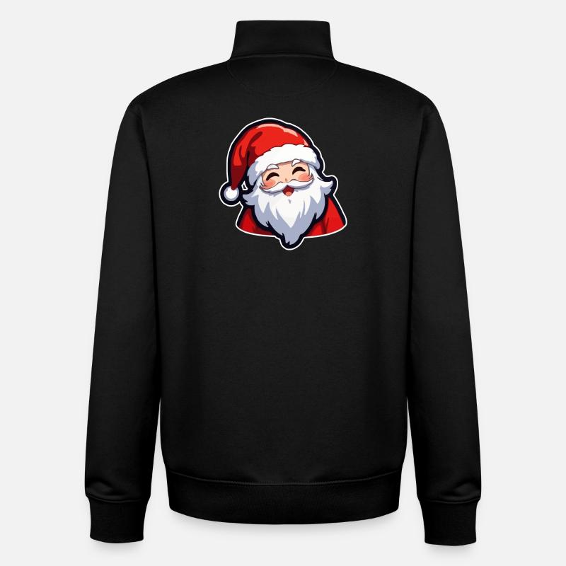 Weihnachtsmann - Unisex Organic Zip Sweatshirt von Stanley/Stella - Schwarz