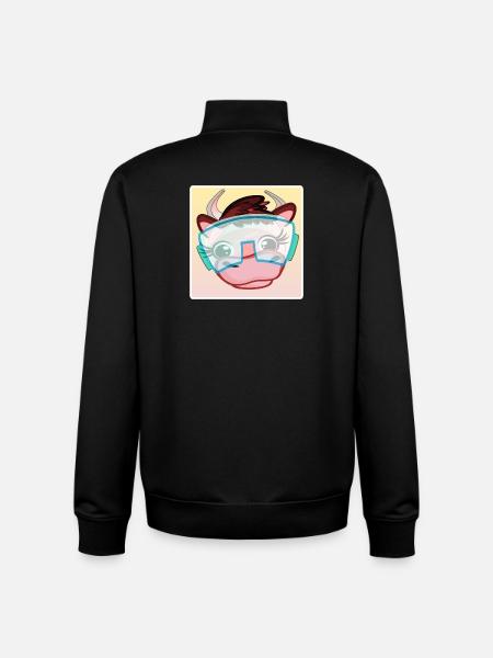Ski Kühe - Unisex Organic Zip Sweatshirt von Stanley/Stella - Schwarz