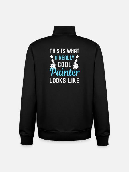 Painter Painter - Unisex Organic Zip Sweatshirt by Stanley/Stella - black