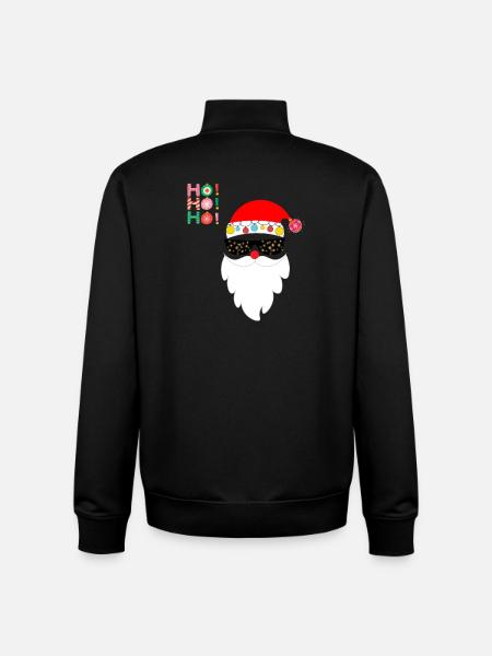 HO HO HO - Unisex Organic Zip Sweatshirt von Stanley/Stella - Schwarz