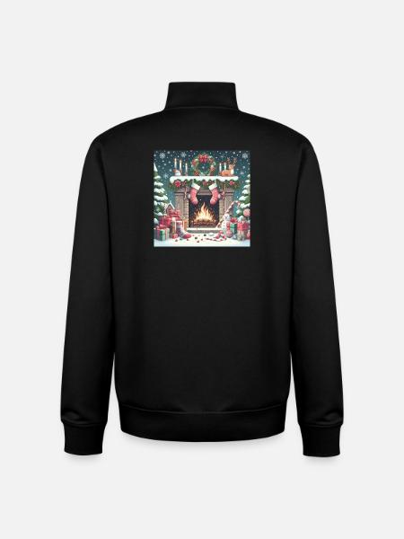 Weihnachts Design 4 - Unisex Organic Zip Sweatshirt von Stanley/Stella - Schwarz
