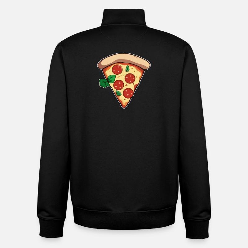 Pizza - Unisex Organic Zip Sweatshirt von Stanley/Stella - Schwarz