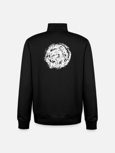 Kreis | Kunst | Mond - Unisex Organic Zip Sweatshirt von Stanley/Stella - Schwarz
