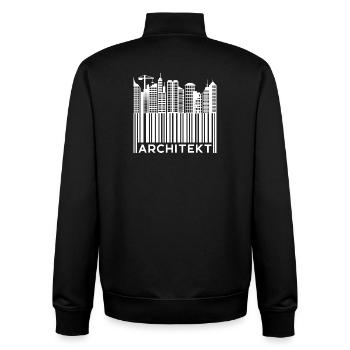 Architekt Spruch Job Vorgesetzter Beruf Karriere - Unisex Organic Zip Sweatshirt von Stanley/Stella - Schwarz - Hinten - AI Model Male 185 light (185cm)