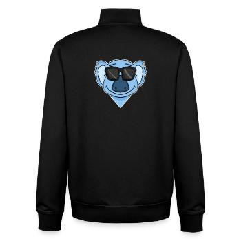 Koala with glasses - Unisex Organic Zip Sweatshirt by Stanley/Stella - black - Back - AI Model Male 185 light (185cm)