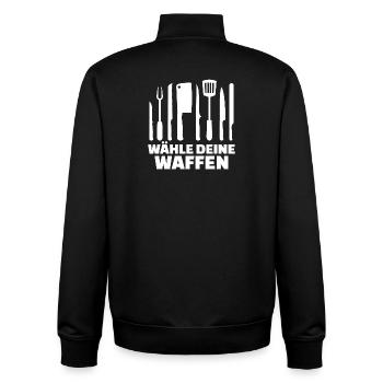 Karriere Chef Job Beruf Vorgesetzter Statement - Unisex Organic Zip Sweatshirt von Stanley/Stella - Schwarz - Hinten - AI Model Male 185 light (185cm)