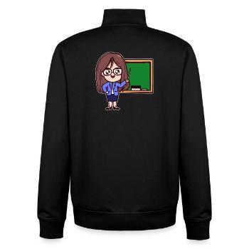 Lehrer Karriere Erfolg Beruf Job Vorgesetzter - Unisex Organic Zip Sweatshirt von Stanley/Stella - Schwarz - Hinten - AI Model Male 185 light (185cm)