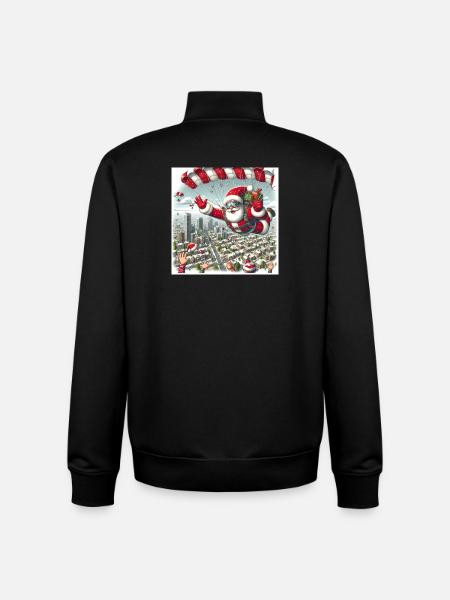 Christmas Design 13 - Unisex Organic Zip Sweatshirt by Stanley/Stella - black