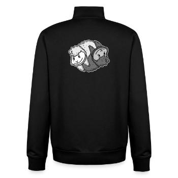 Yin Yang Alpaka - Unisex Organic Zip Sweatshirt von Stanley/Stella - Schwarz - Hinten - AI Model Male 185 light (185cm)