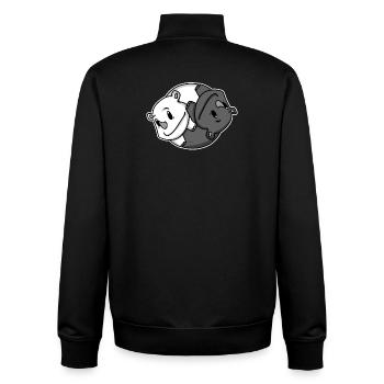 Yin Yang Nashorn - Unisex Organic Zip Sweatshirt von Stanley/Stella - Schwarz - Hinten - AI Model Male 185 light (185cm)