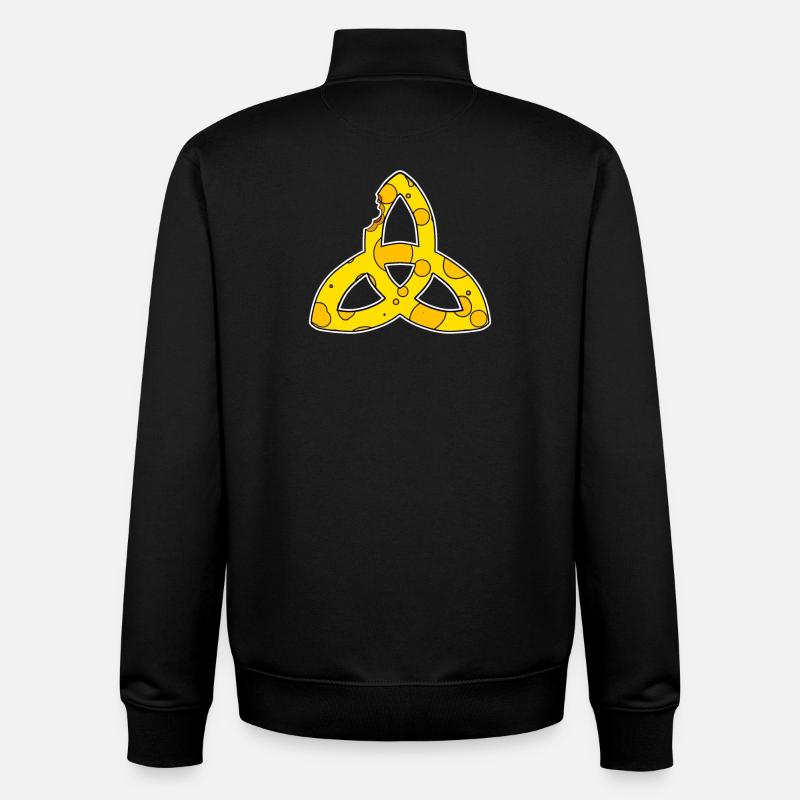 Symbole celtique Symbole Triqueta - Sweat zippé unisexe en coton bio Stanley/Stella - noir