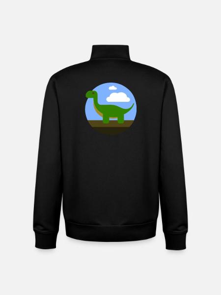 Dino - Unisex Organic Zip Sweatshirt by Stanley/Stella - black