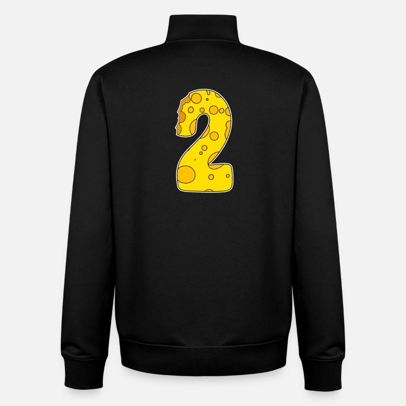 Numéro 2 - Deux - Deuxième - Sweat zippé unisexe en coton bio Stanley/Stella - noir