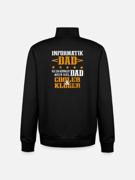 Informatiker Vater Programmierer Technik-Nerd - Unisex Organic Zip Sweatshirt von Stanley/Stella - Schwarz