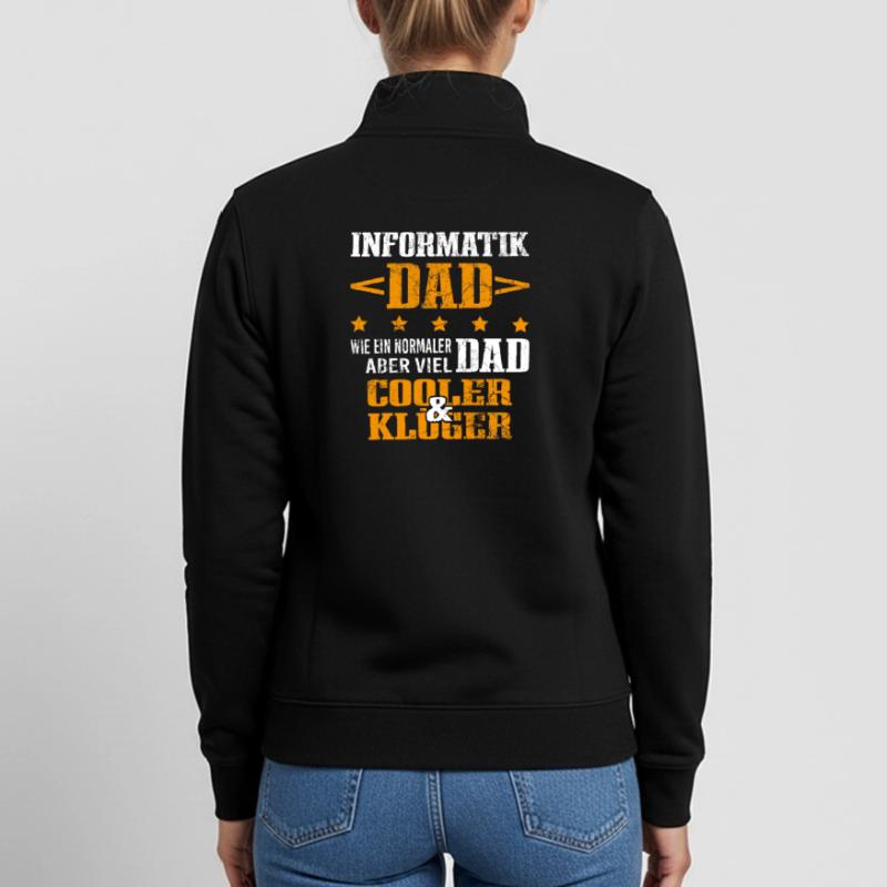 Informatiker Vater Programmierer Technik-Nerd Unisex Organic Zip Sweatshirt von Stanley/Stella