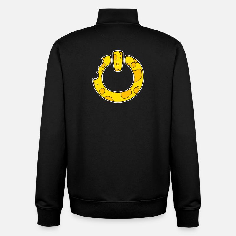 On Off Power On - Unisex Organic Zip Sweatshirt by Stanley/Stella - black