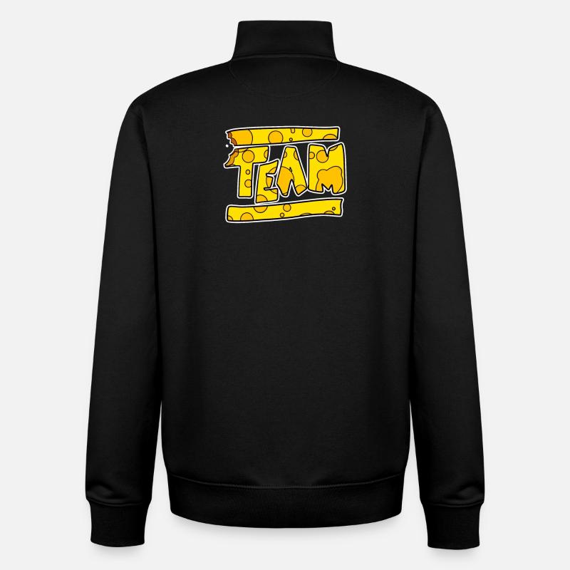 Team Käse Mannschaft Crew - Unisex Organic Zip Sweatshirt von Stanley/Stella - Schwarz