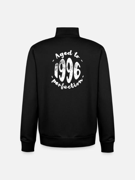 Aged to 1996 Perfection - Unisex Organic Zip Sweatshirt by Stanley/Stella - black