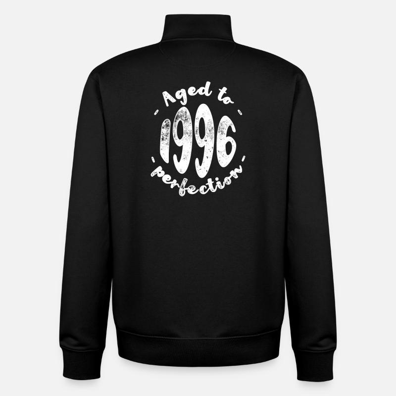 Aged to 1996 Perfection - Unisex Organic Zip Sweatshirt by Stanley/Stella - black