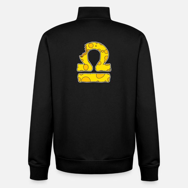Zodiac sign Libra Symbol - Unisex Organic Zip Sweatshirt by Stanley/Stella - black
