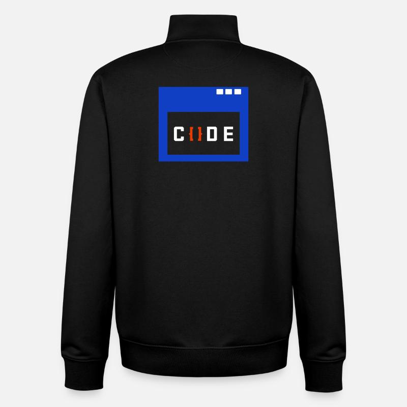 Coder Geld Verdienen Angestellter Arbeit Erfolg - Unisex Organic Zip Sweatshirt von Stanley/Stella - Schwarz