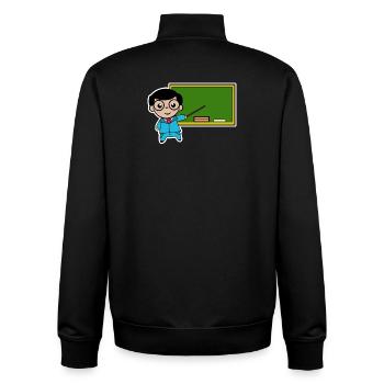 Lehrer Job Angestellter Erfolg Vorgesetzter Arbeit - Unisex Organic Zip Sweatshirt von Stanley/Stella - Schwarz - Hinten - AI Model Male 185 light (185cm)