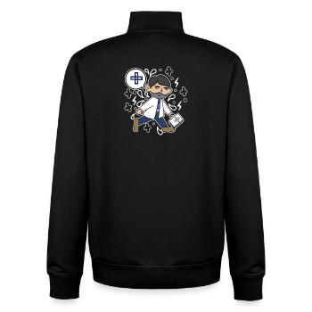 Doktor Beruf Job Vorgesetzter Karriere Erfolg - Unisex Organic Zip Sweatshirt von Stanley/Stella - Schwarz - Hinten - AI Model Male 185 light (185cm)