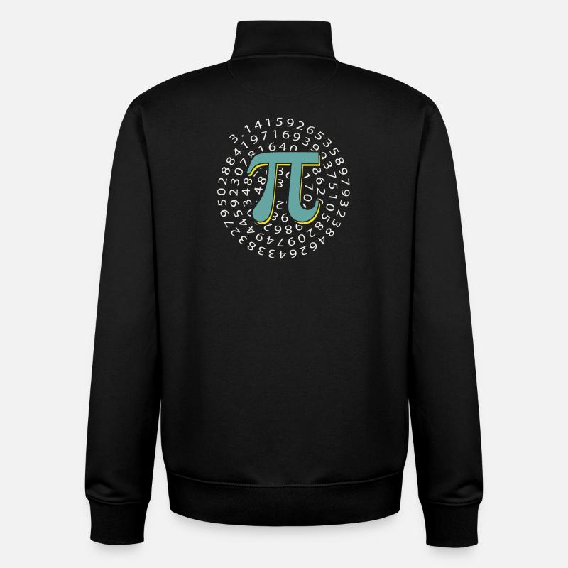 Pi Day - Happy Pi Day - Unisex Organic Zip Sweatshirt by Stanley/Stella - black
