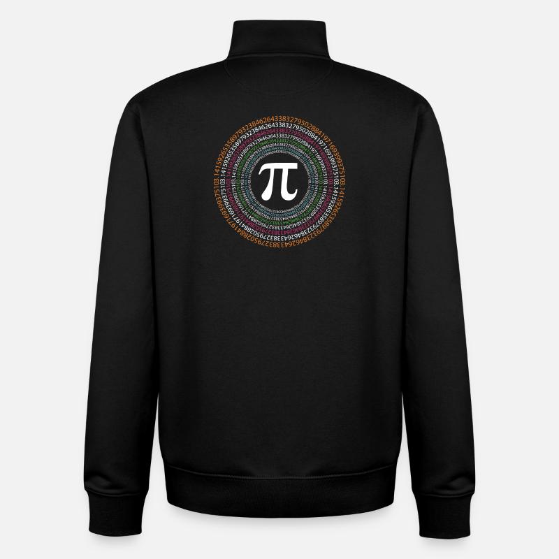 Pi Day - Bonne journée Pi - Sweat zippé unisexe en coton bio Stanley/Stella - noir