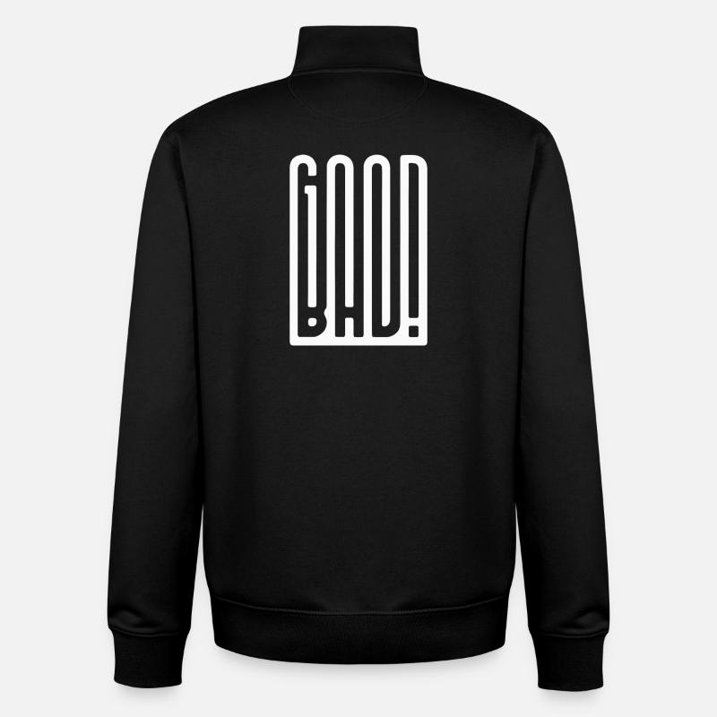 Good Bad - Unisex Organic Zip Sweatshirt von Stanley/Stella - Schwarz