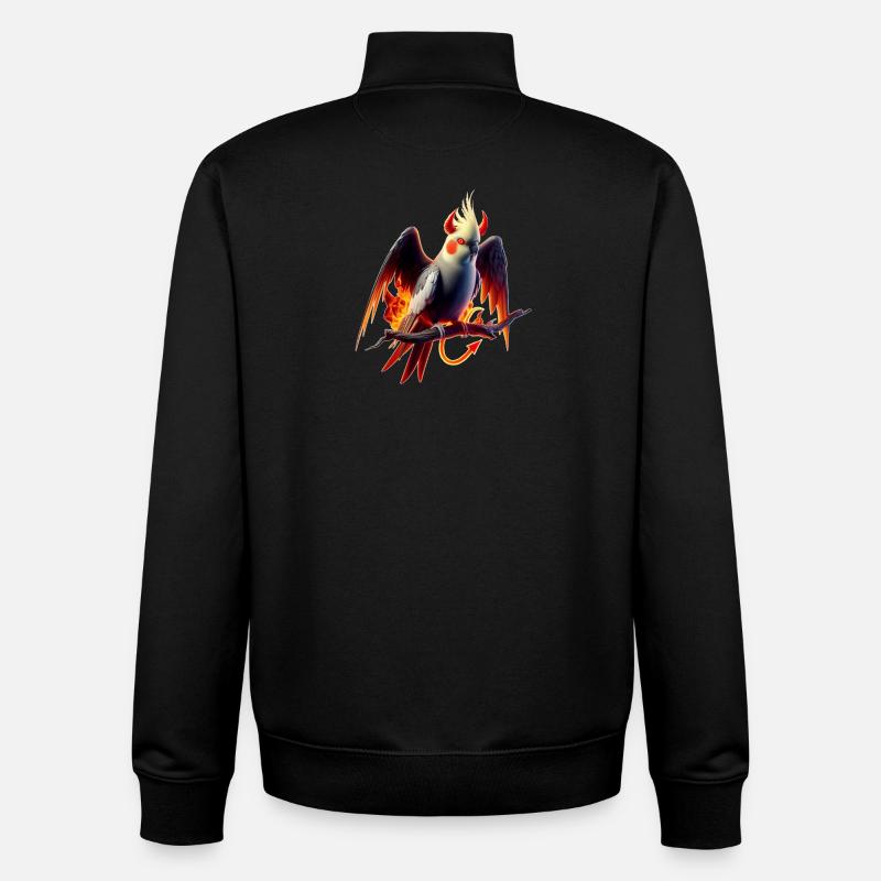 Nymphe du diable (02) - Sweat zippé unisexe en coton bio Stanley/Stella - noir