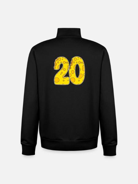 20 ans de fromage Lustig - Sweat zippé unisexe en coton bio Stanley/Stella - noir