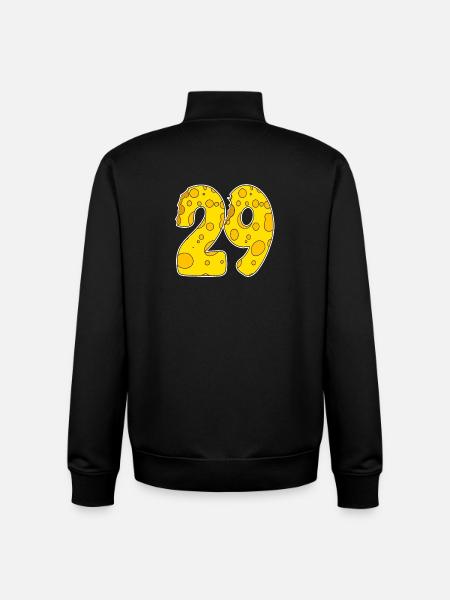 29 years old Lustig Käse - Unisex Organic Zip Sweatshirt by Stanley/Stella - black