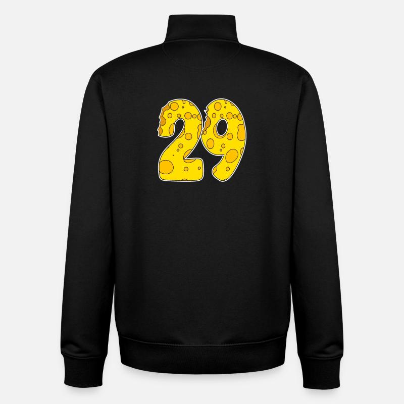 29 ans Lustig Käse - Sweat zippé unisexe en coton bio Stanley/Stella - noir