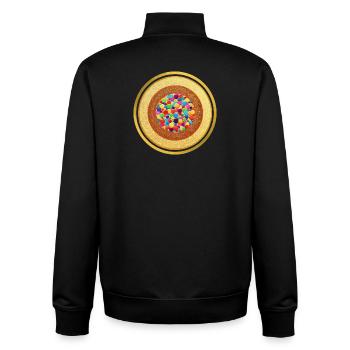 Sternentor 2024 AllEinsSein Sonja Ariel von Staden - Unisex Organic Zip Sweatshirt von Stanley/Stella - Schwarz - Hinten - AI Model Male 185 light (185cm)