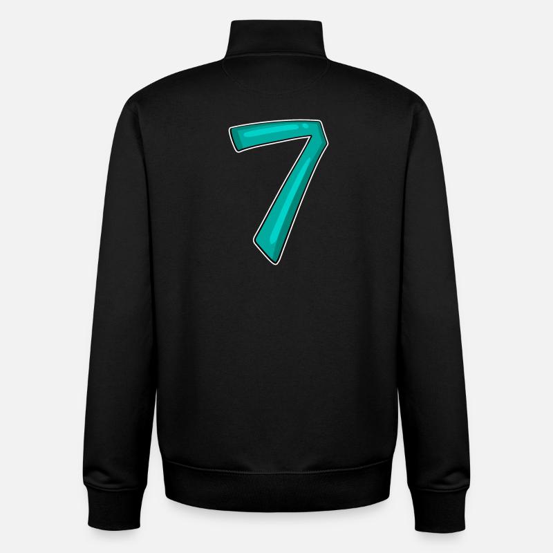 7 - Unisex Organic Zip Sweatshirt by Stanley/Stella - black