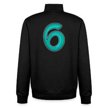 6 - Unisex Organic Zip Sweatshirt by Stanley/Stella - black - Back - AI Model Male 185 light (185cm)