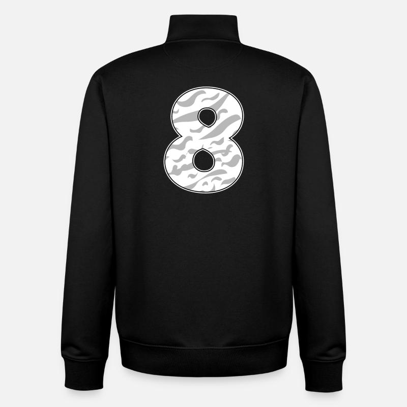8 - Sweat zippé unisexe en coton bio Stanley/Stella - noir