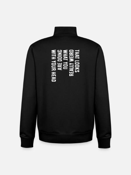 That looks really weird - Unisex Organic Zip Sweatshirt by Stanley/Stella - black