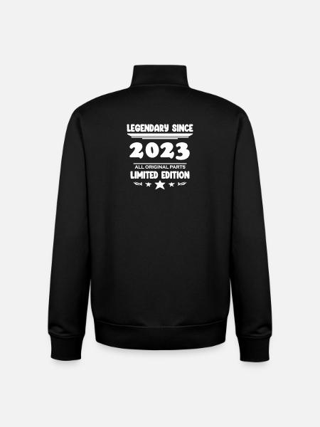 2023 - Year 2023 - Year 2023 - Unisex Organic Zip Sweatshirt by Stanley/Stella - black