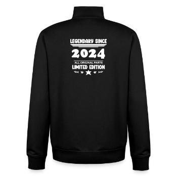 2024 - Year 2024 - Year 2024 - Unisex Organic Zip Sweatshirt by Stanley/Stella - black - Back - AI Model Male 185 light (185cm)